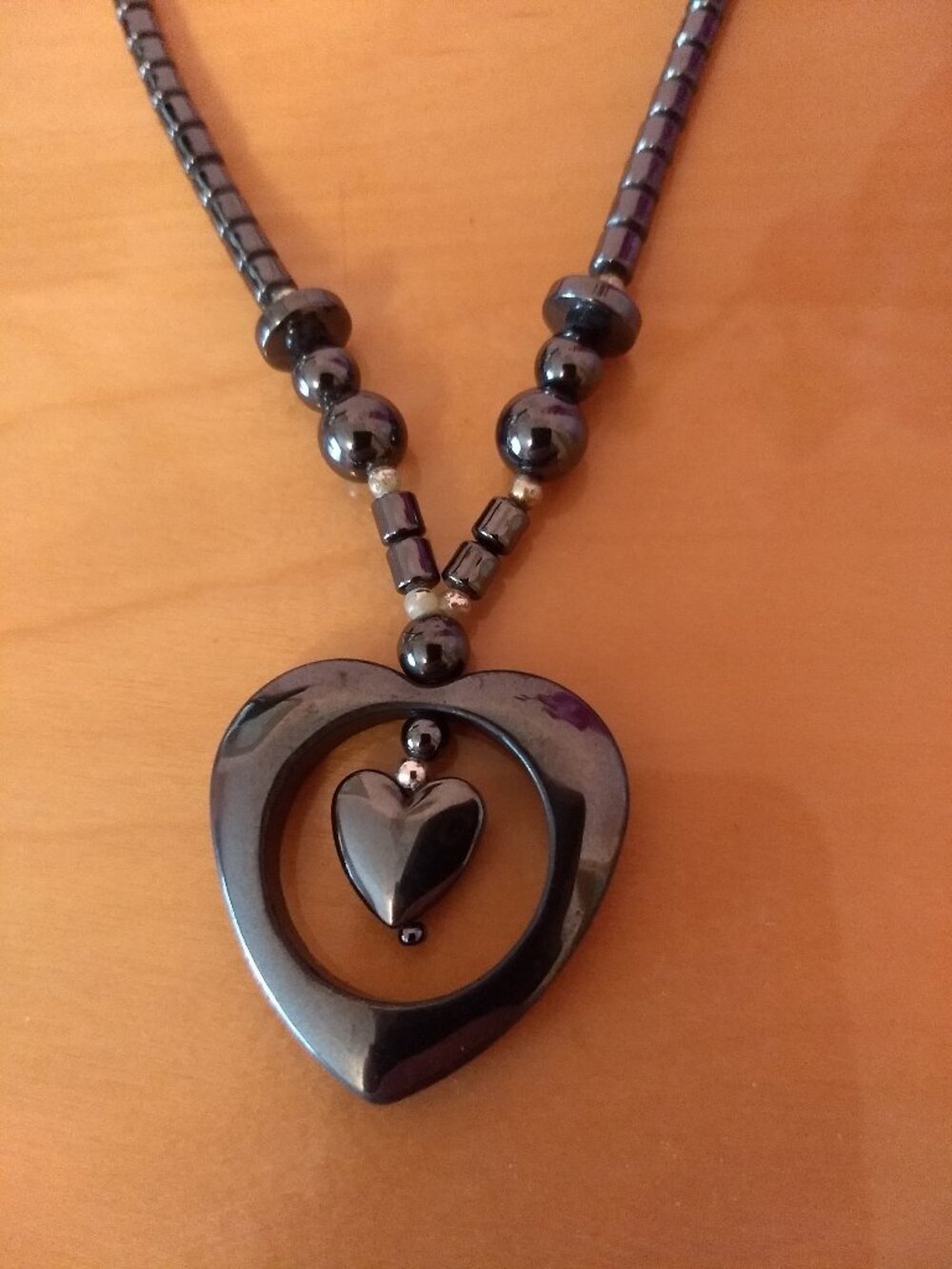 Pendant Necklace and Earrings.